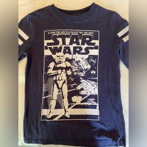 Star Wars Boys long sleeve, blue t-shirt size 7